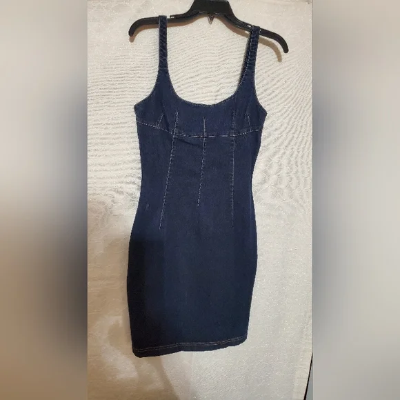 white christmas dresses Idalia Denim Dress main image 1